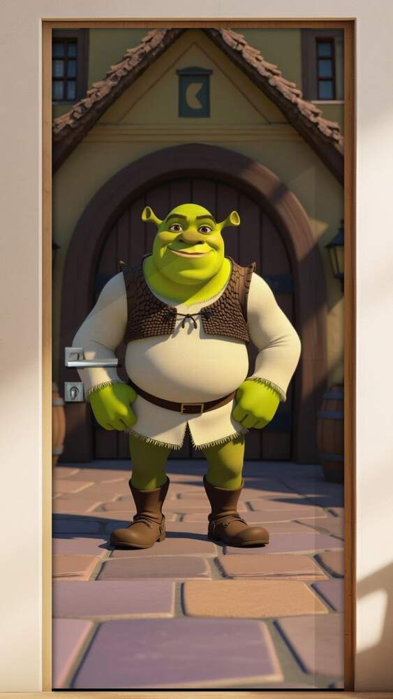 Adesivo de Porta Shrek