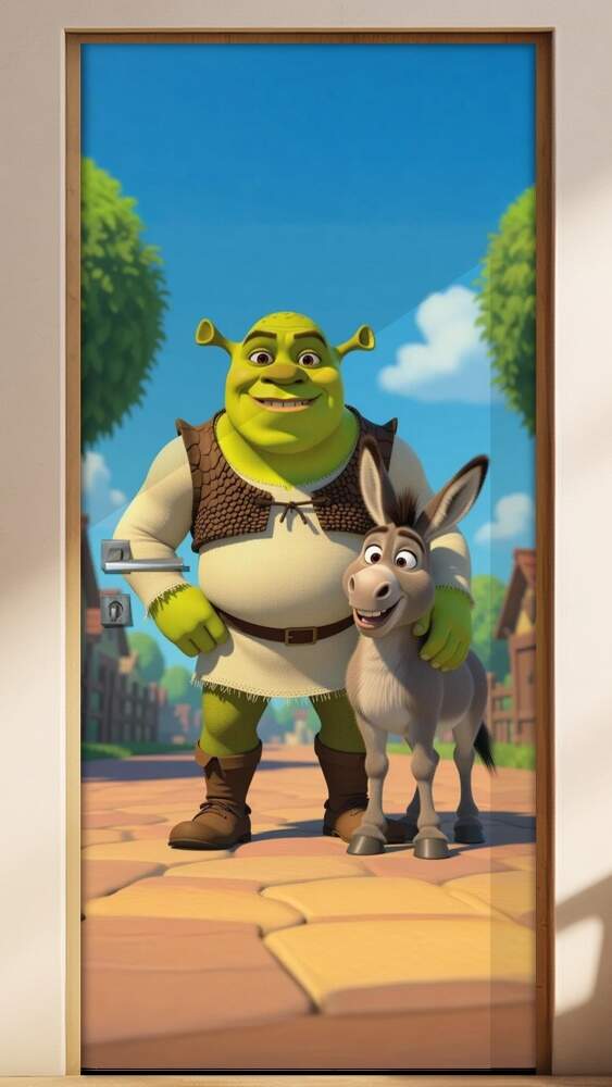 Adesivo de Porta Shrek