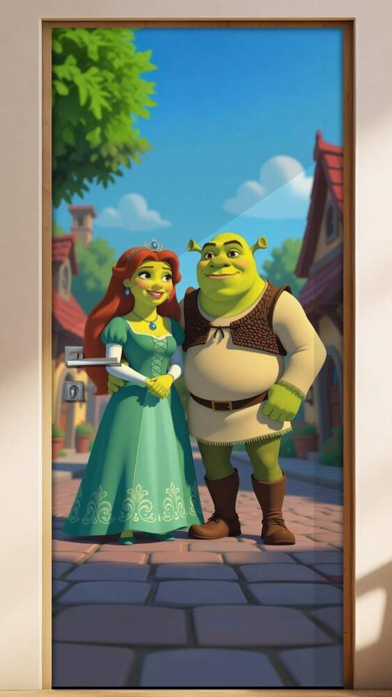 Adesivo de Porta Shrek