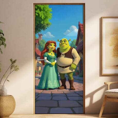 Adesivo de Porta Shrek