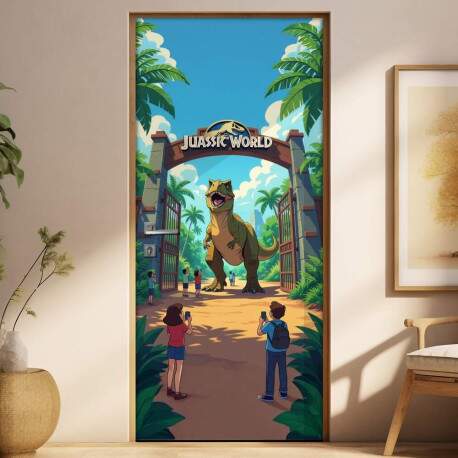Adesivo de Porta Jurassic World