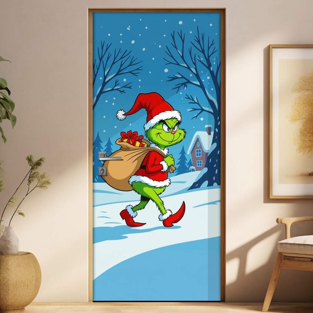 Adesivo de Porta Grinch