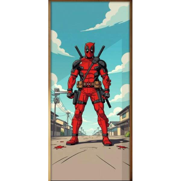 Adesivo de Porta Deadpool
