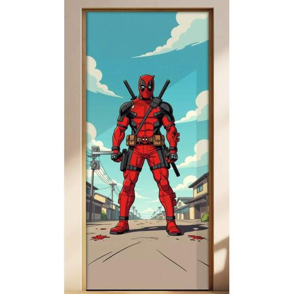Adesivo de Porta Deadpool