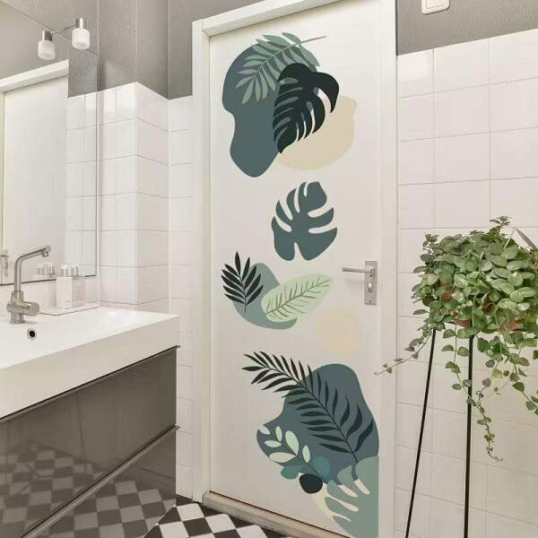 Adesivo de Parede Estilo Boho Folha de Monstera