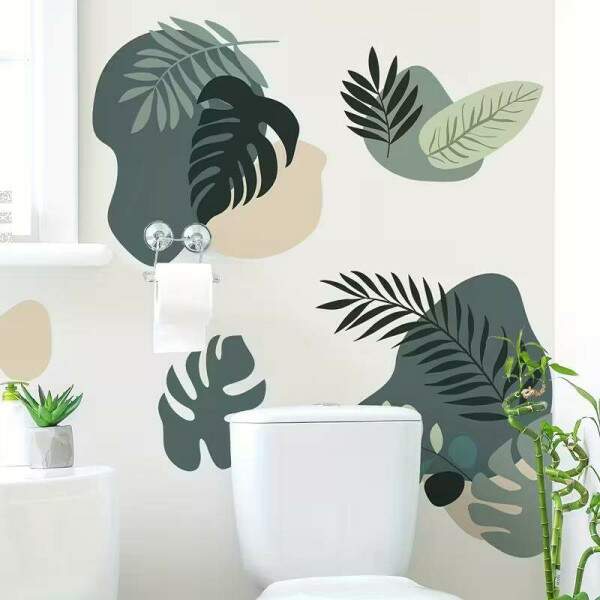 Adesivo de Parede Estilo Boho Folha de Monstera