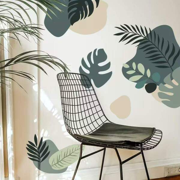 Adesivo de Parede Estilo Boho Folha de Monstera