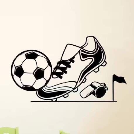 Adesivo de Parede Futebol Chuteira