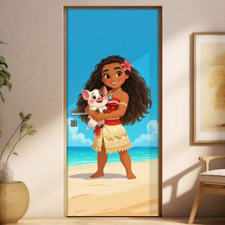 Adesivo de Porta Moana