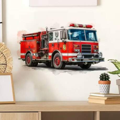 Adesivo de Parede Aventura de Bombeiros