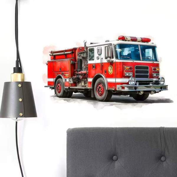 Adesivo de Parede Aventura de Bombeiros