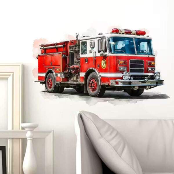 Adesivo de Parede Aventura de Bombeiros