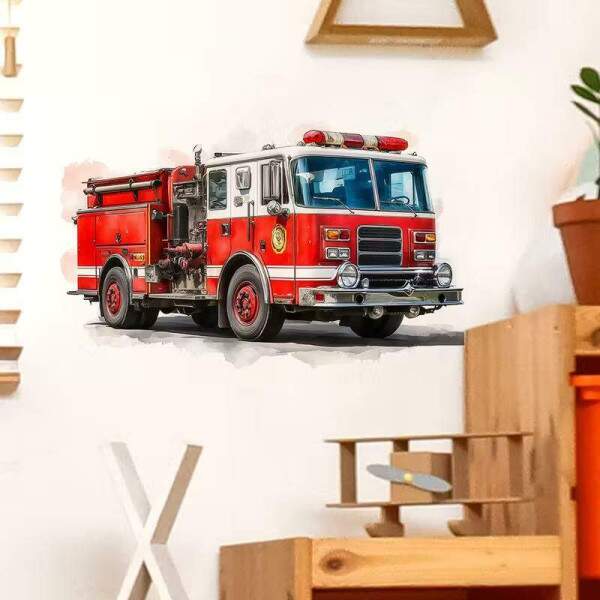 Adesivo de Parede Aventura de Bombeiros