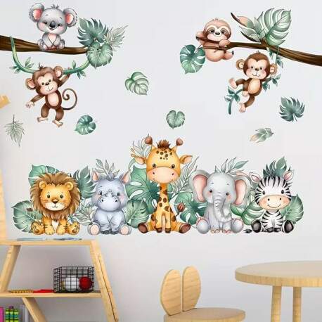 Adesivo de Parede Floresta Encantada com Animais