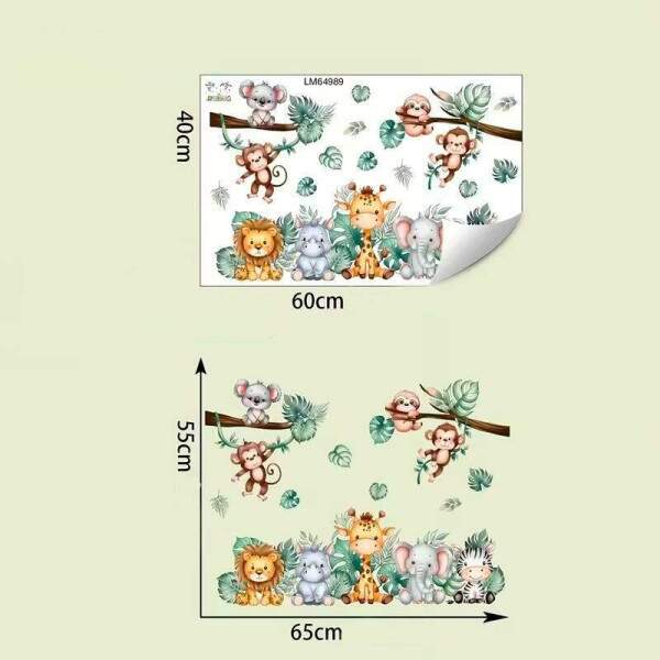 Adesivo de Parede Floresta Encantada com Animais