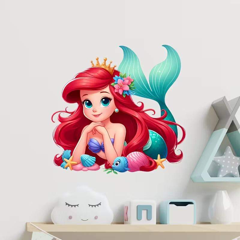 Adesivo de Parede Princesas Disney - Sereia M�gica Ariel
