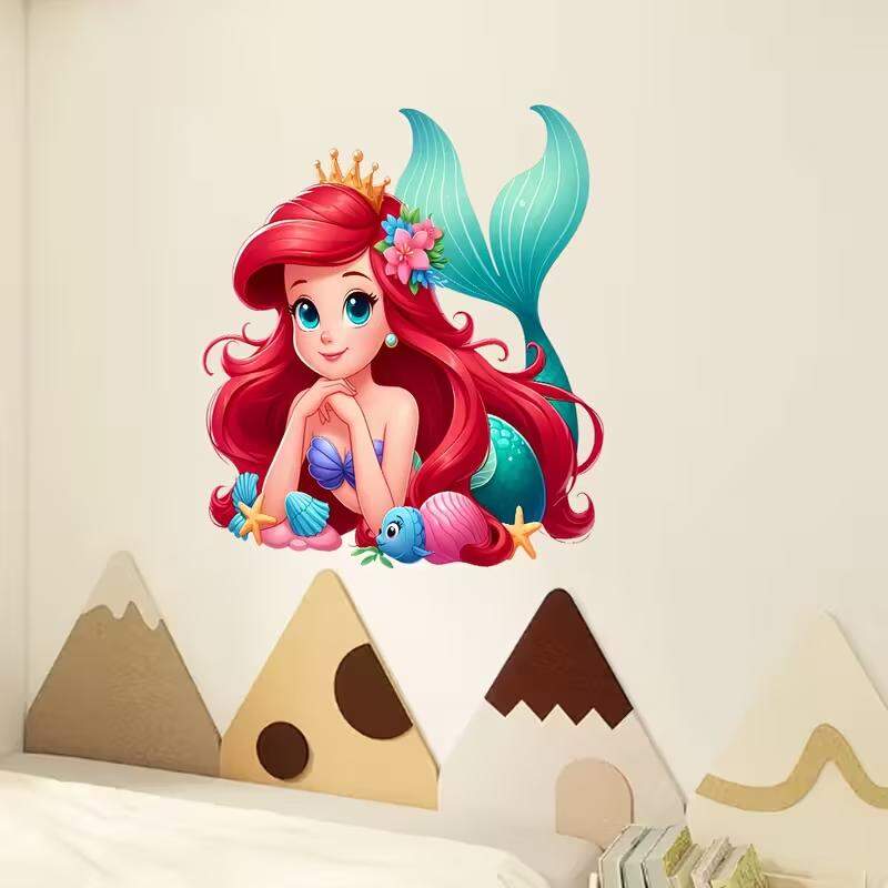 Adesivo de Parede Princesas Disney - Sereia M�gica Ariel