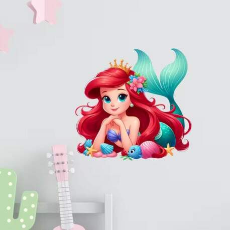 Adesivo de Parede Princesas Disney - Sereia Mgica Ariel