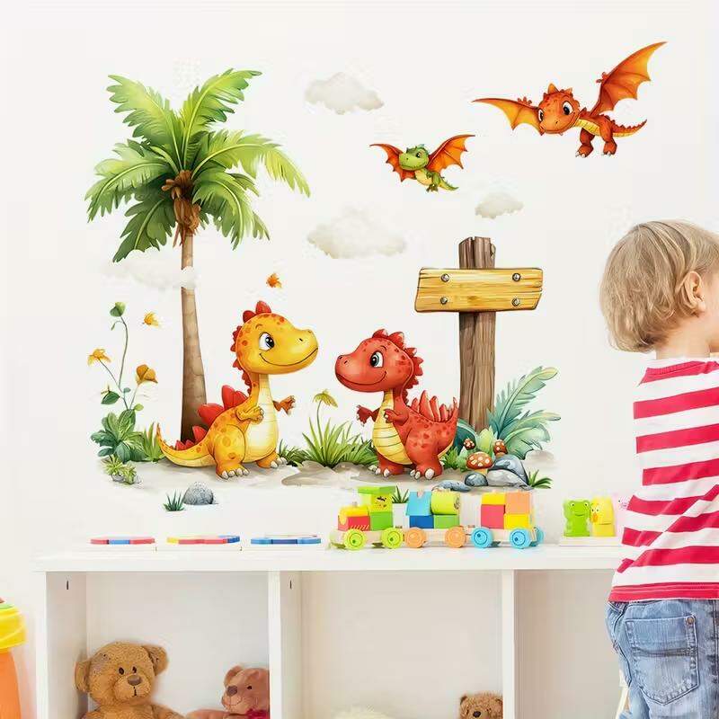 Adesivo de Parede Dinossauro Divertido
