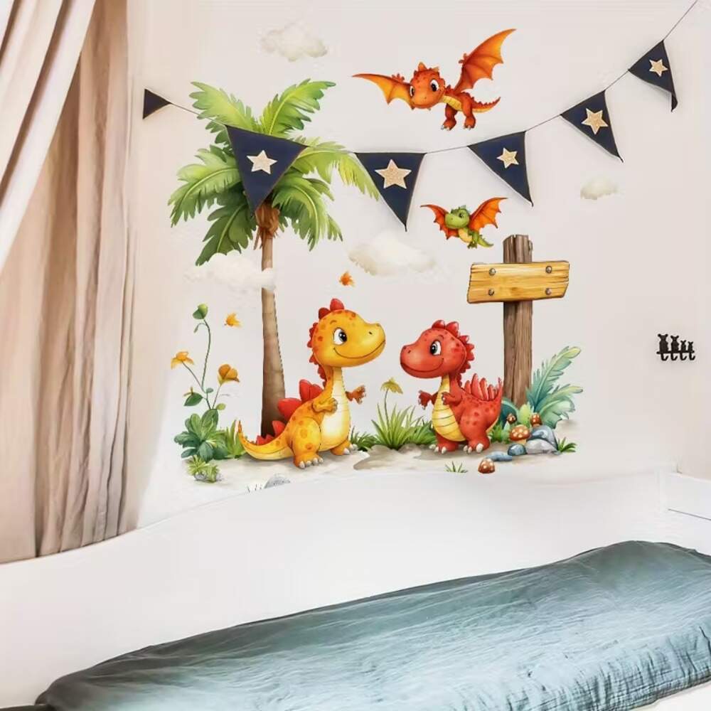 Adesivo de Parede Dinossauro Divertido