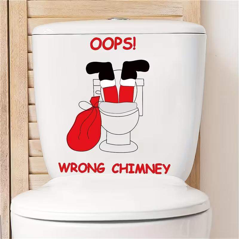 Adesivo Para Vaso Acoplado Papai Noel Irreverente