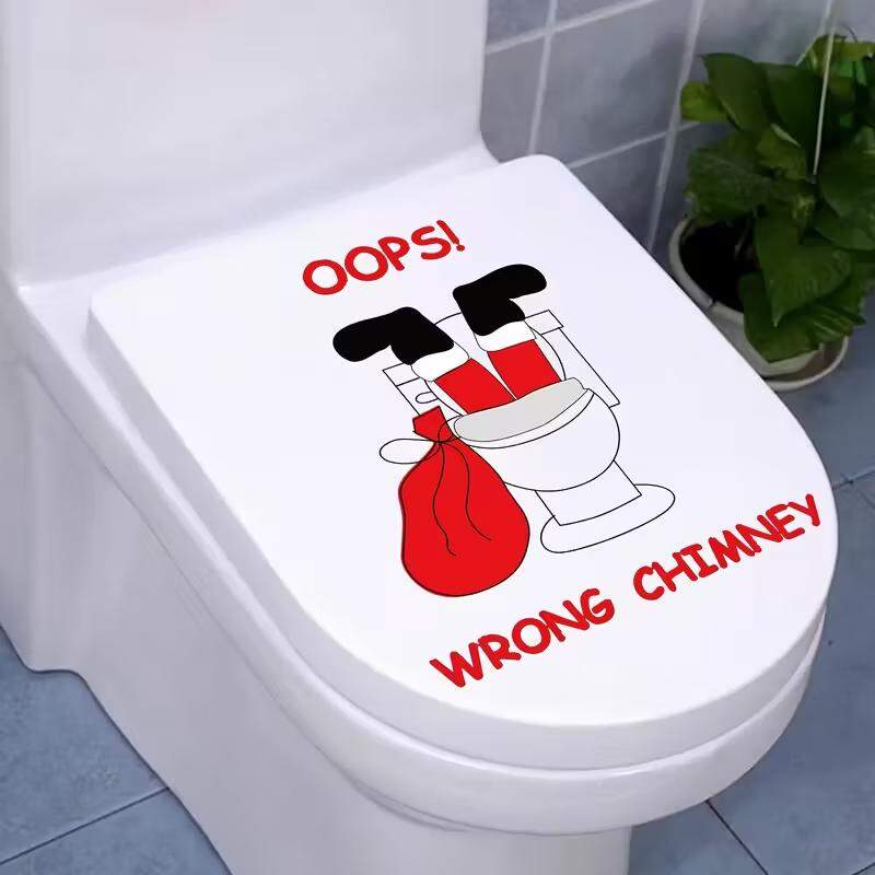 Adesivo Para Vaso Acoplado Papai Noel Irreverente