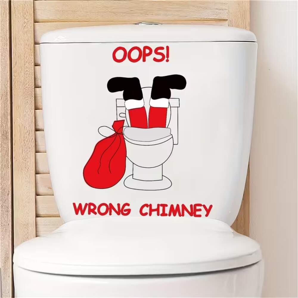 Adesivo Para Vaso Acoplado Papai Noel Irreverente