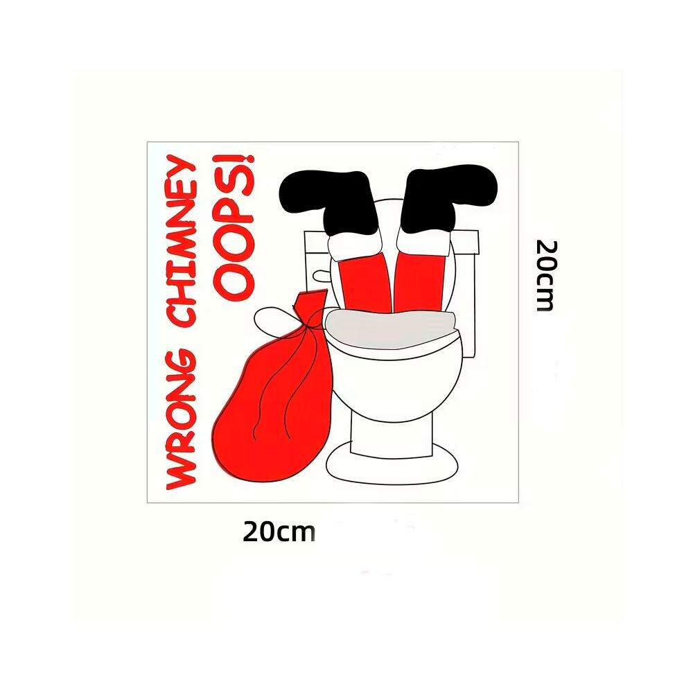 Adesivo Para Vaso Acoplado Papai Noel Irreverente