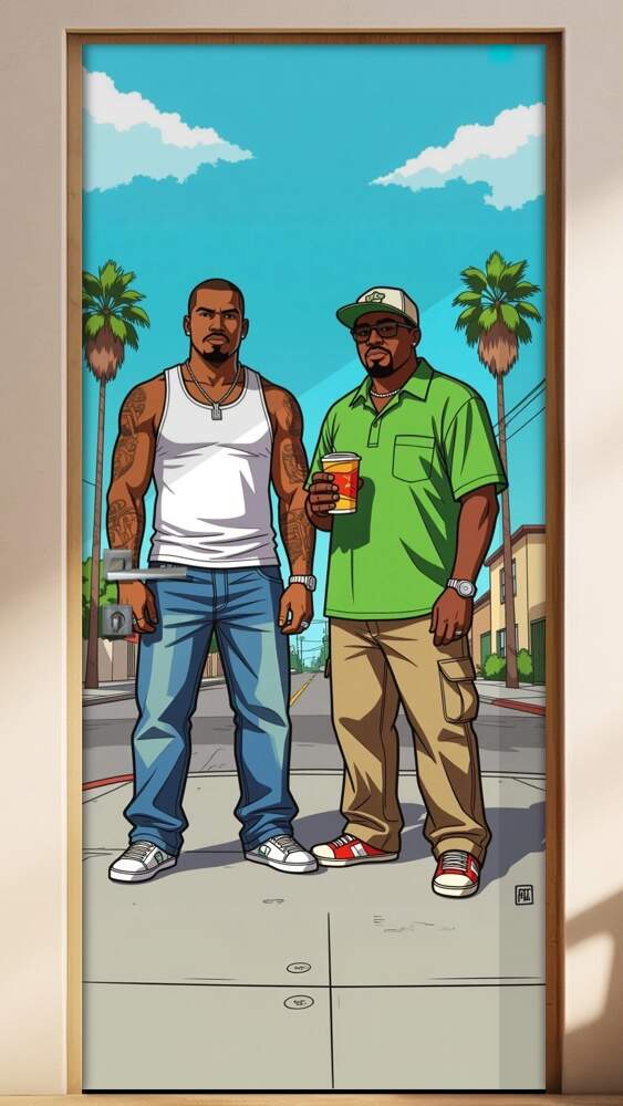 Adesivo de Porta Franklin GTA 5