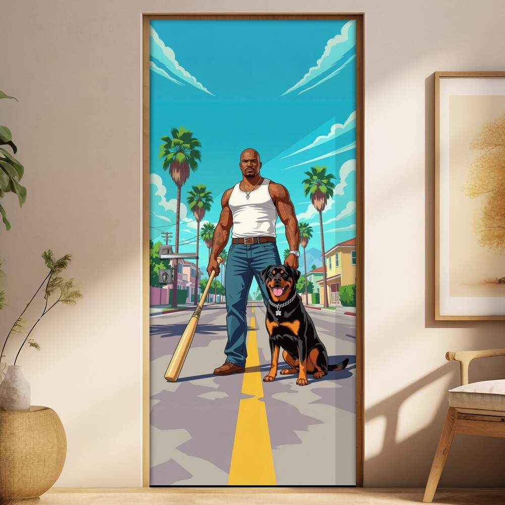 Adesivo de Porta Franklin GTA 5