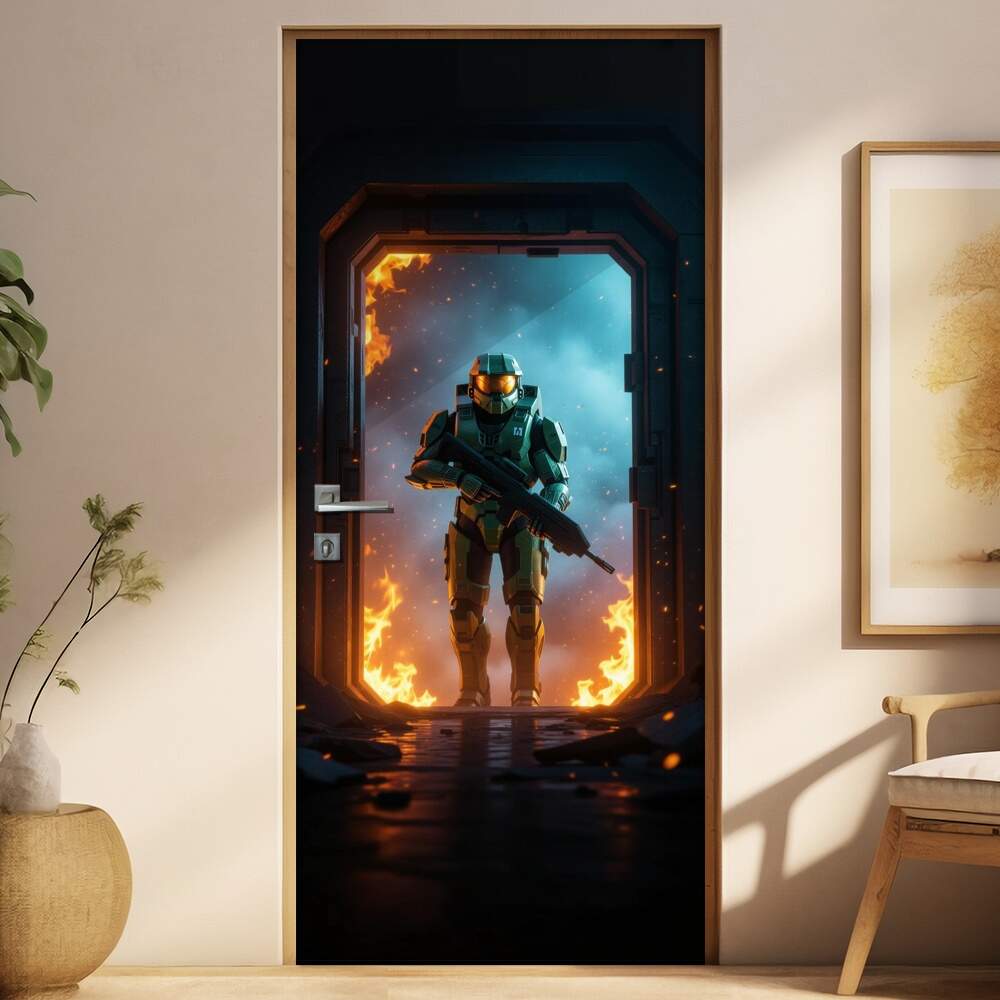 Adesivo de Porta Master Chief (Halo)
