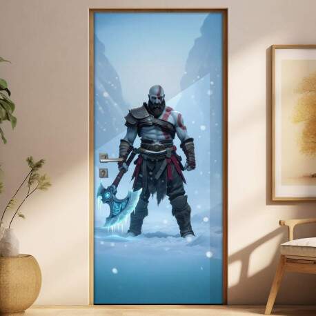 Adesivo de Porta Kratos (God Of War)