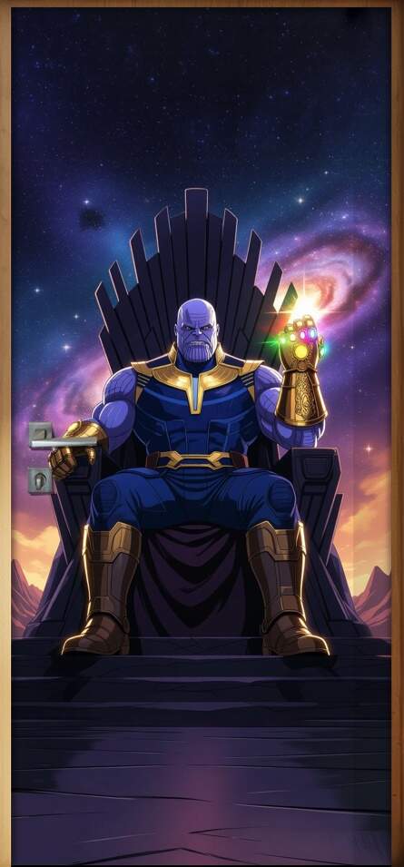 Adesivo de Porta Thanos