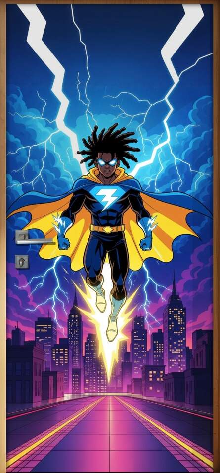 Adesivo de Porta Super choc