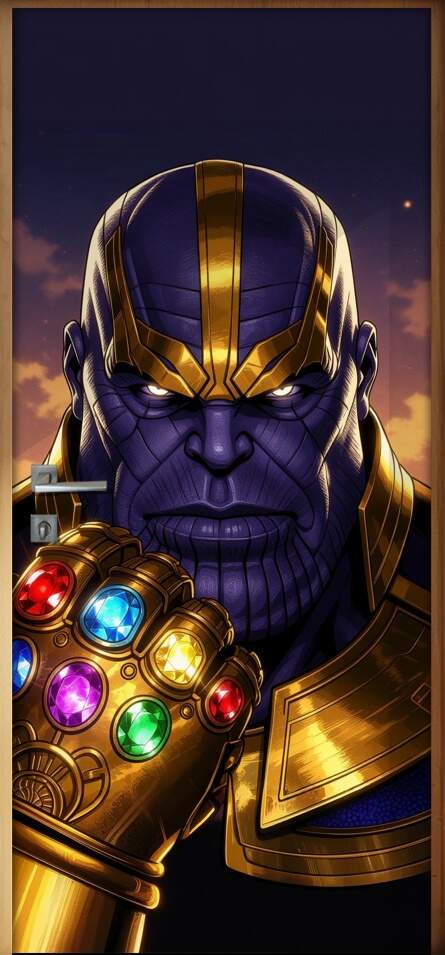 Adesivo de Porta Thanos