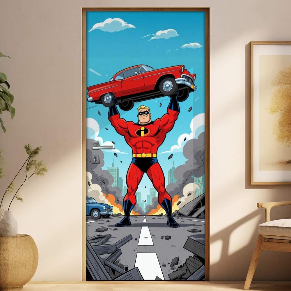 Adesivo de Porta Os Incrveis