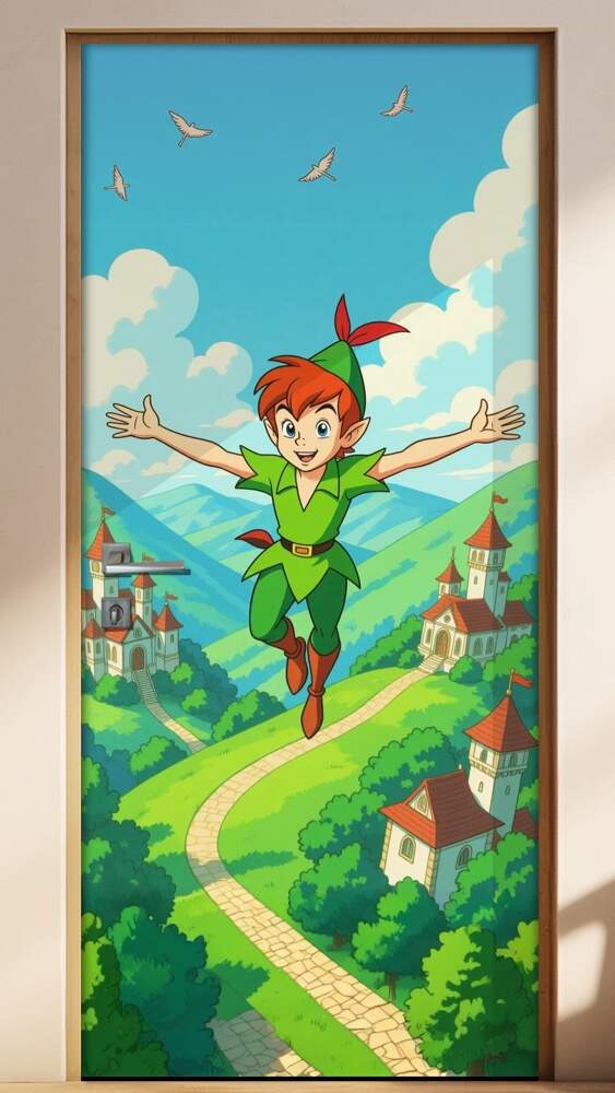 Adesivo de Porta Peter Pan