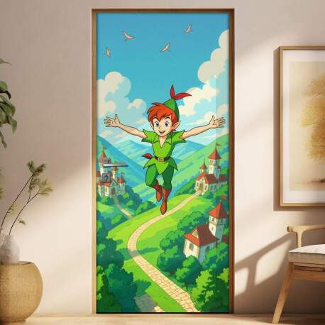 Adesivo de Porta Peter Pan