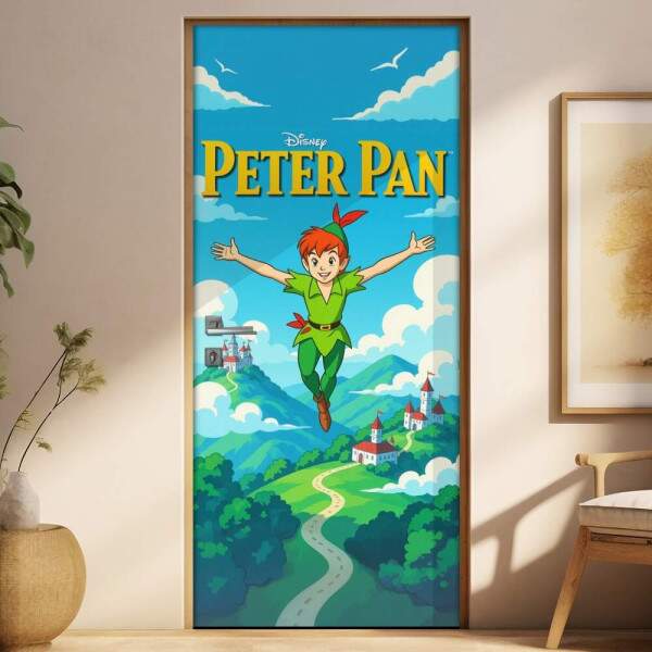 Adesivo de Porta Peter Pan - Fran Adesivos de Parede