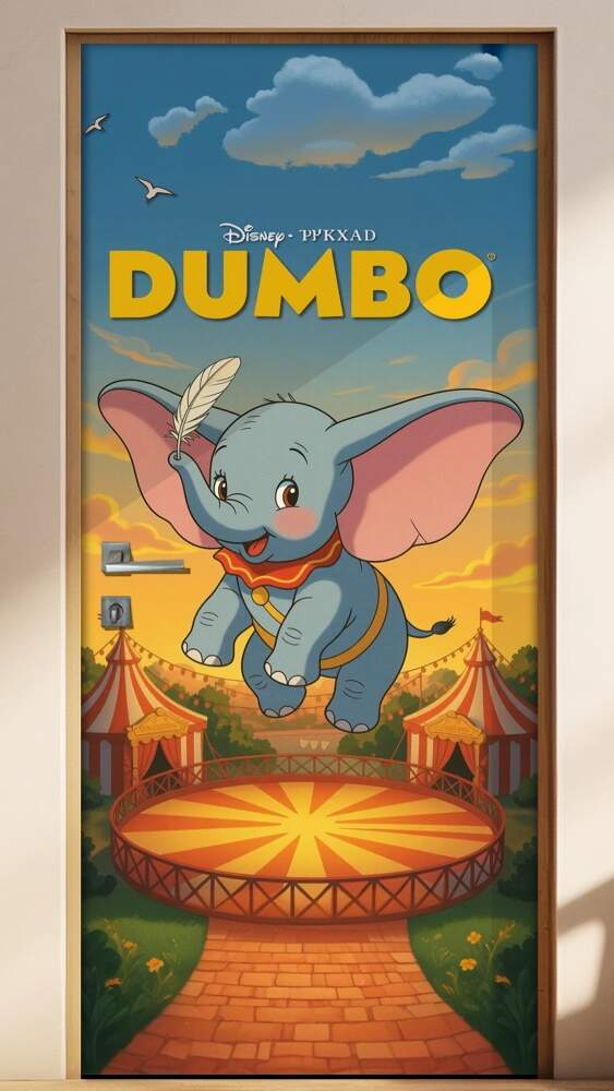 Adesivo de Porta Dumbo