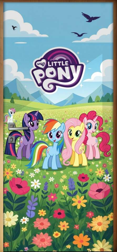 Adesivo de Porta My Little Pony