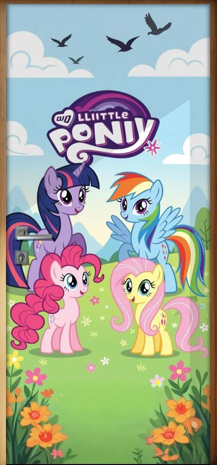 Adesivo de Porta My Little Pony