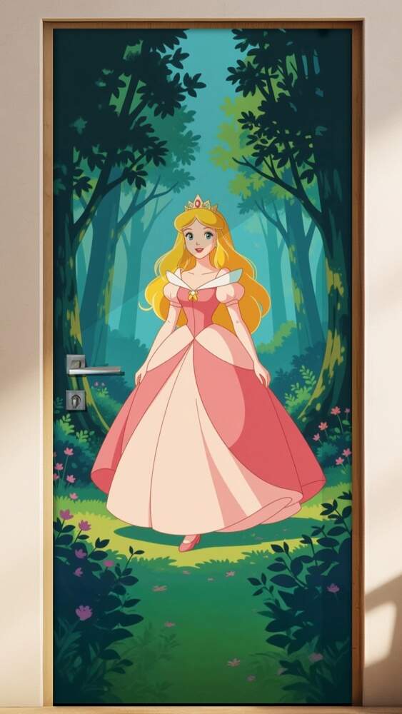 Adesivo de Porta Aurora ( Bela Adormecida)