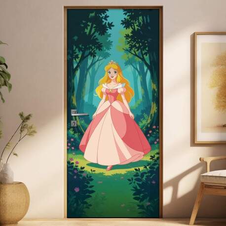 Adesivo de Porta Aurora ( Bela Adormecida)