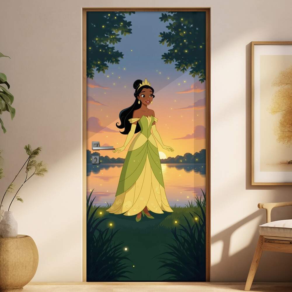 Adesivo de Porta A Princesa e o Sapo