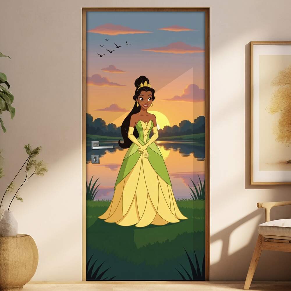 Adesivo de Porta A Princesa e o Sapo