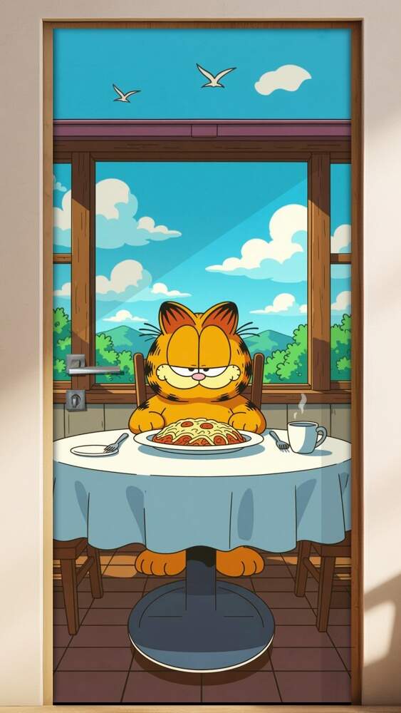 Adesivo de Porta Garfield