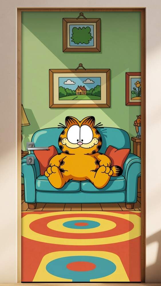 Adesivo de Porta Garfield