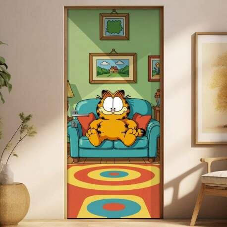 Adesivo de Porta Garfield