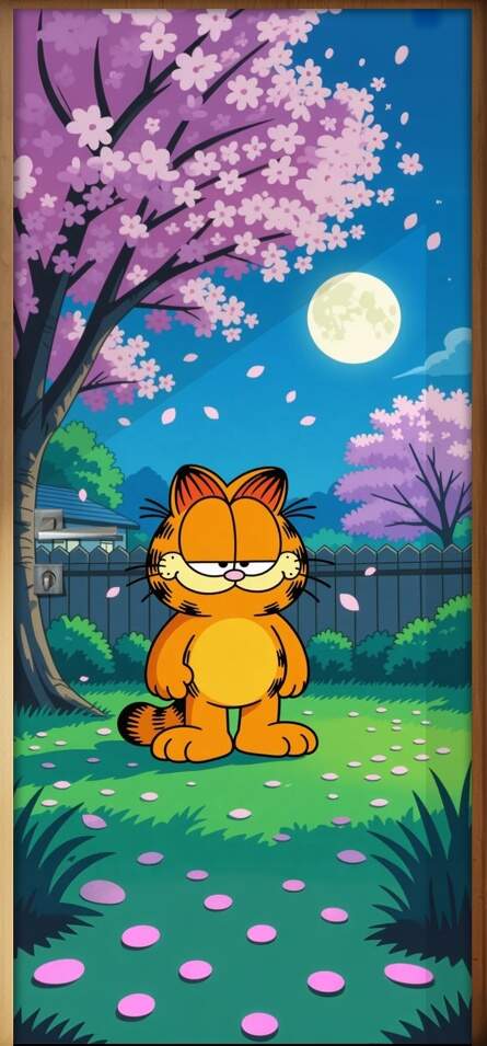 Adesivo de Porta Garfield